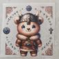 Preview: Bügelbild Wikinger-Bär
