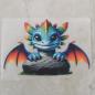 Preview: Bügelbild bunter Drache spähend