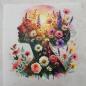 Preview: Bügelbild Frauenkopf Feldblumen
