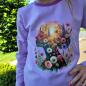 Preview: Bügelbild Frauenkopf Feldblumen
