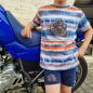 Preview: Bügelbild roter Biker