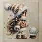 Preview: Bügelbild Schneemädchen Kugel vorn