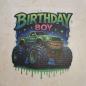 Preview: Bügelbild grüner Monstertruck Birthday-Boy