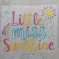 Preview: Bügelbild Schriftzug little Miss Sunshine