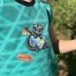 Preview: Bügelbild schwarzer Drache schützt die Welt