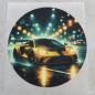 Preview: Bügelbild Nachtauto gelb