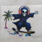 Preview: Bügelbild Skater-Skull