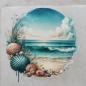 Preview: Bügelbild runde Strandlandschaft