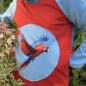 Preview: Bügelbild roter Papagei fliegend