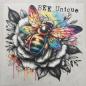 Preview: Bügelbild Bee unique