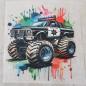 Preview: Bügelbild Polizei-Monstertruck
