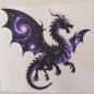 Preview: Bügelbild lila Galaxydrache