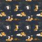 Preview: French Terry Glühwürmchenfuchs dunkel