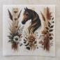 Preview: Bügelbild Pferd mit Wildblumen