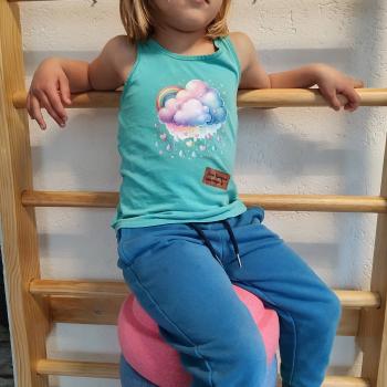 Preview: Bügelbild Regentag Wolken