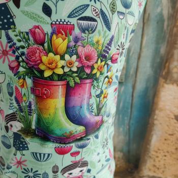 Preview: Bügelbild Regentag Gummistiefel