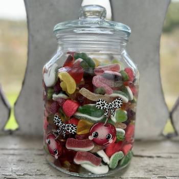 Preview: Bügelbild süße Leo-Kirsche