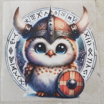 Bügelbild Wikinger-Eule