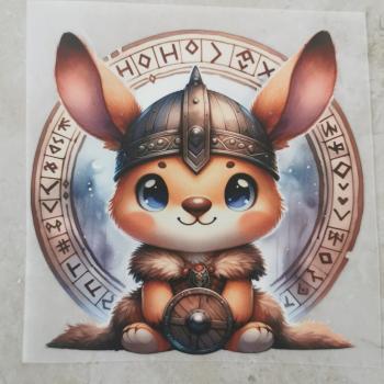 Bügelbild Wikinger-Känguru