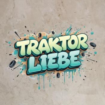 Bügelbild Schriftzug Traktorliebe