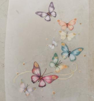 Bügelbild acht zauberhafte Schmetterlinge