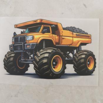 Bügelbild Monstertruck Kipper