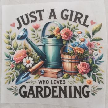 Bügelbild Gartenliebe (Girl)