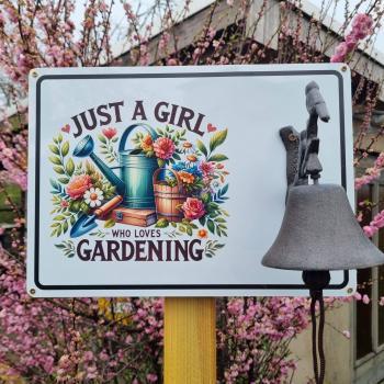 Preview: Bügelbild Gartenliebe (Girl)