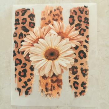 Bügelbild Leo-Gerbera