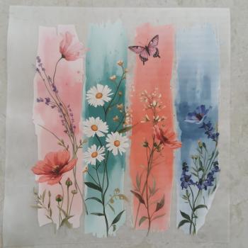 Bügelbild Blumenwiese