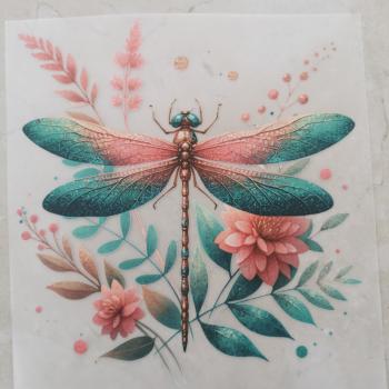 Bügelbild wundervolle Libelle