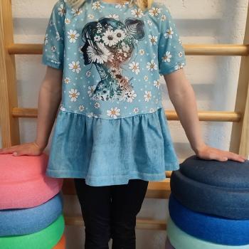 Preview: Bügelbild Damendesign floral