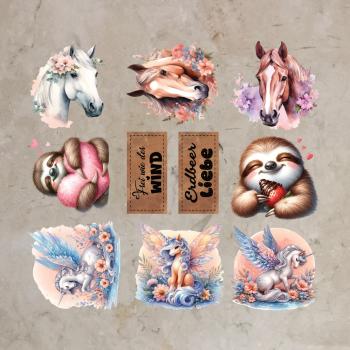 Bügelbild-Bundle Tierdreierlei