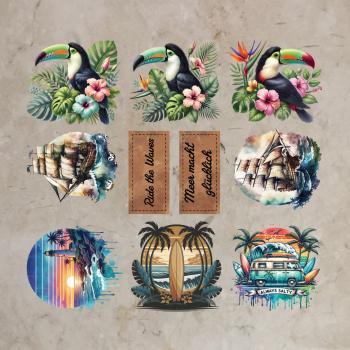 Bügelbild-Bundle Meer macht glücklich