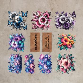 Bügelbild-Bundle Zauberblumen