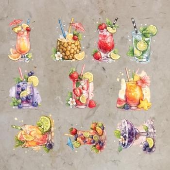 Bügelbild-Bundle Cocktails
