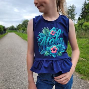 Preview: Bügelbild Schriftzug Aloha
