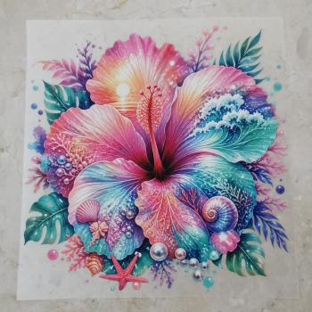 Bügelbild Meeres-Hibiskus
