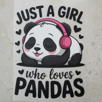 Bügelbild Pandaliebe