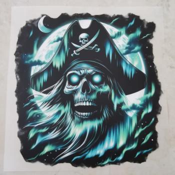 Bügelbild Lichter-Skull leuchtende Augen
