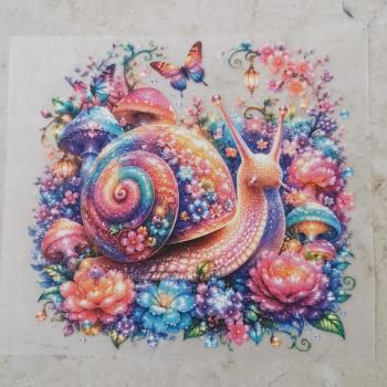 Bügelbild traumhafte Schnecke