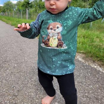 Preview: Bügelbild Otter mit Limonade