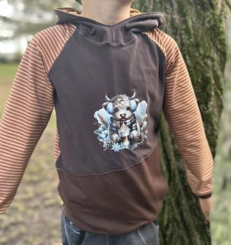 Preview: Bügelbild süße Winterkuh