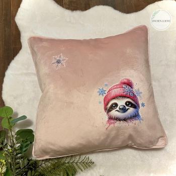 Preview: Bügelbild süßes Winterfaultier