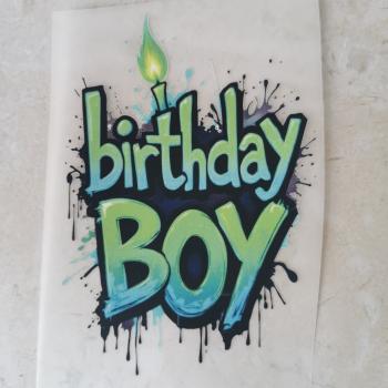 Bügelbild BirthdayBoy
