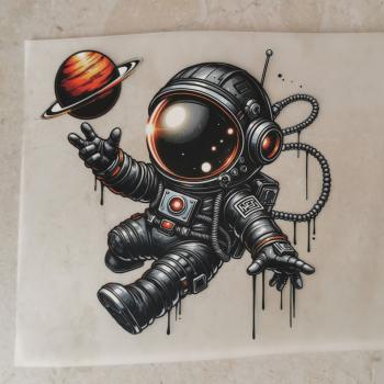 Bügelbild cooler Astronaut