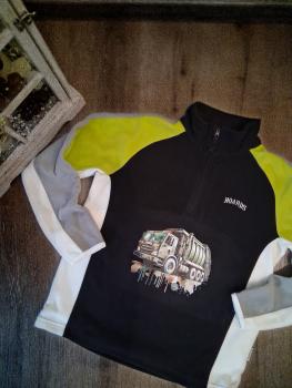 Preview: Bügelbild cooles Müllauto