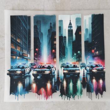 Bügelbild Polizeiautos