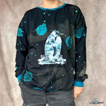 Preview: Bügelbild Pinguin Landschaft