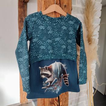 Preview: Bügelbild Waschbär Wald